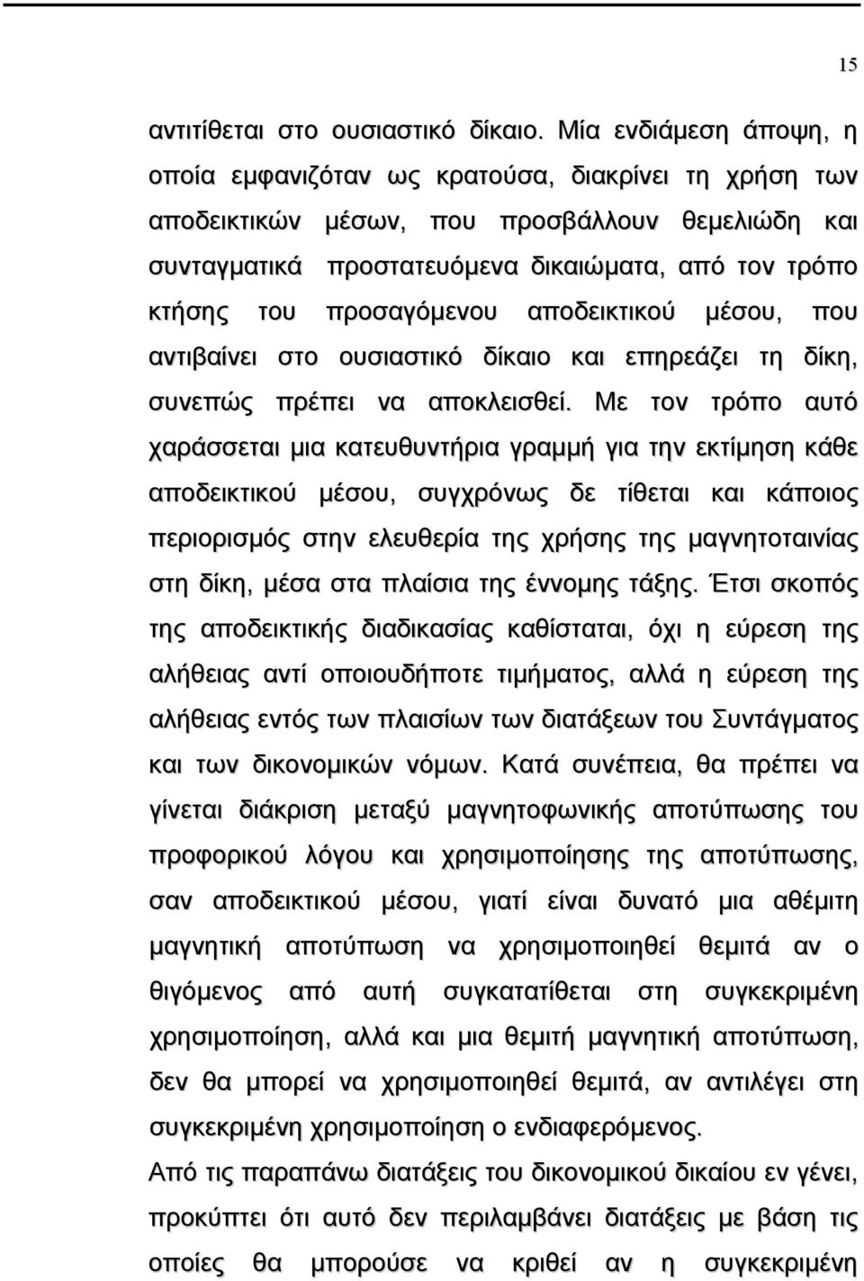 προσαγόµενου αποδεικτικού µέσου, που αντιβαίνει στο ουσιαστικό δίκαιο και επηρεάζει τη δίκη, συνεπώς πρέπει να αποκλεισθεί.