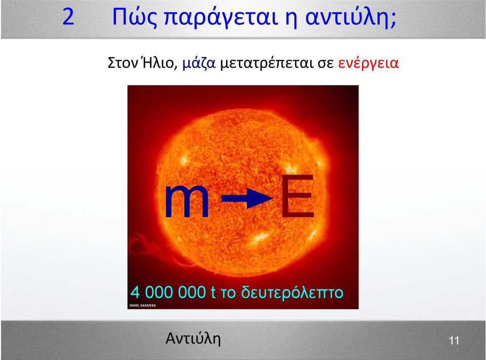 μετατρέπεται σε ενέργεια m