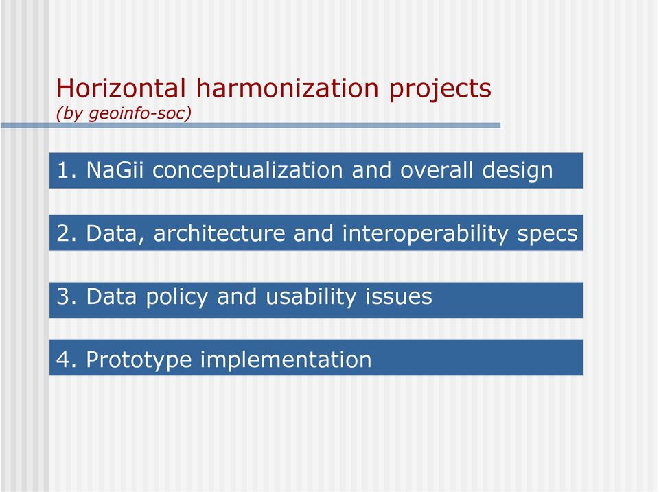 Data, architecture and interoperability specs 3.