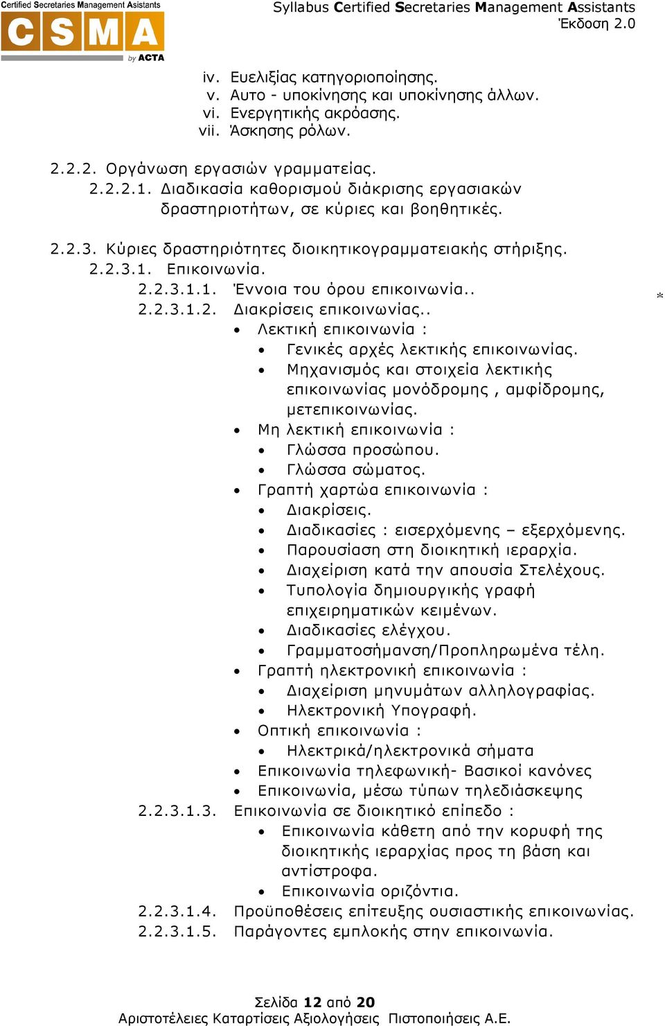 . 2.2.3.1.2. ιακρίσεις επικοινωνίας.. Λεκτική επικοινωνία : Γενικές αρχές λεκτικής επικοινωνίας. Μηχανισµός και στοιχεία λεκτικής επικοινωνίας µονόδροµης, αµφίδροµης, µετεπικοινωνίας.