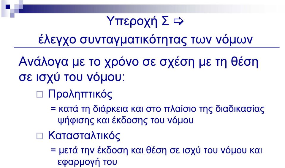 και στο πλαίσιο της διαδικασίας ψήφισης και έκδοσης του νόμου