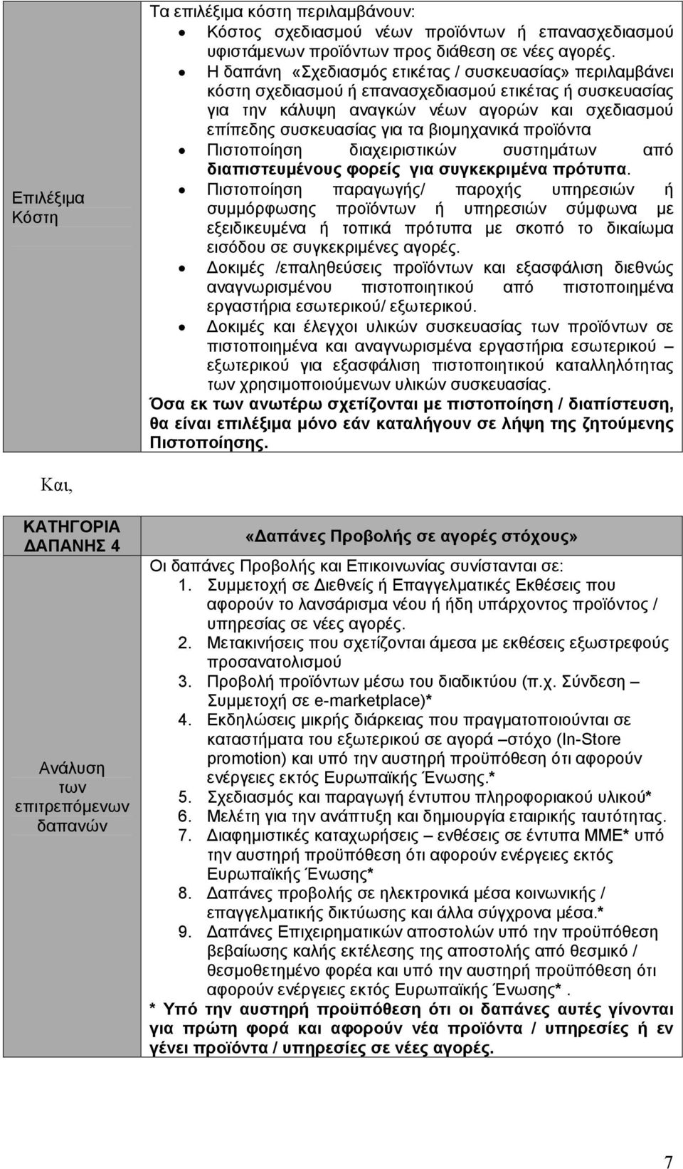 βιομηχανικά προϊόντα Πιστοποίηση διαχειριστικών συστημάτων από διαπιστευμένους φορείς για συγκεκριμένα πρότυπα.