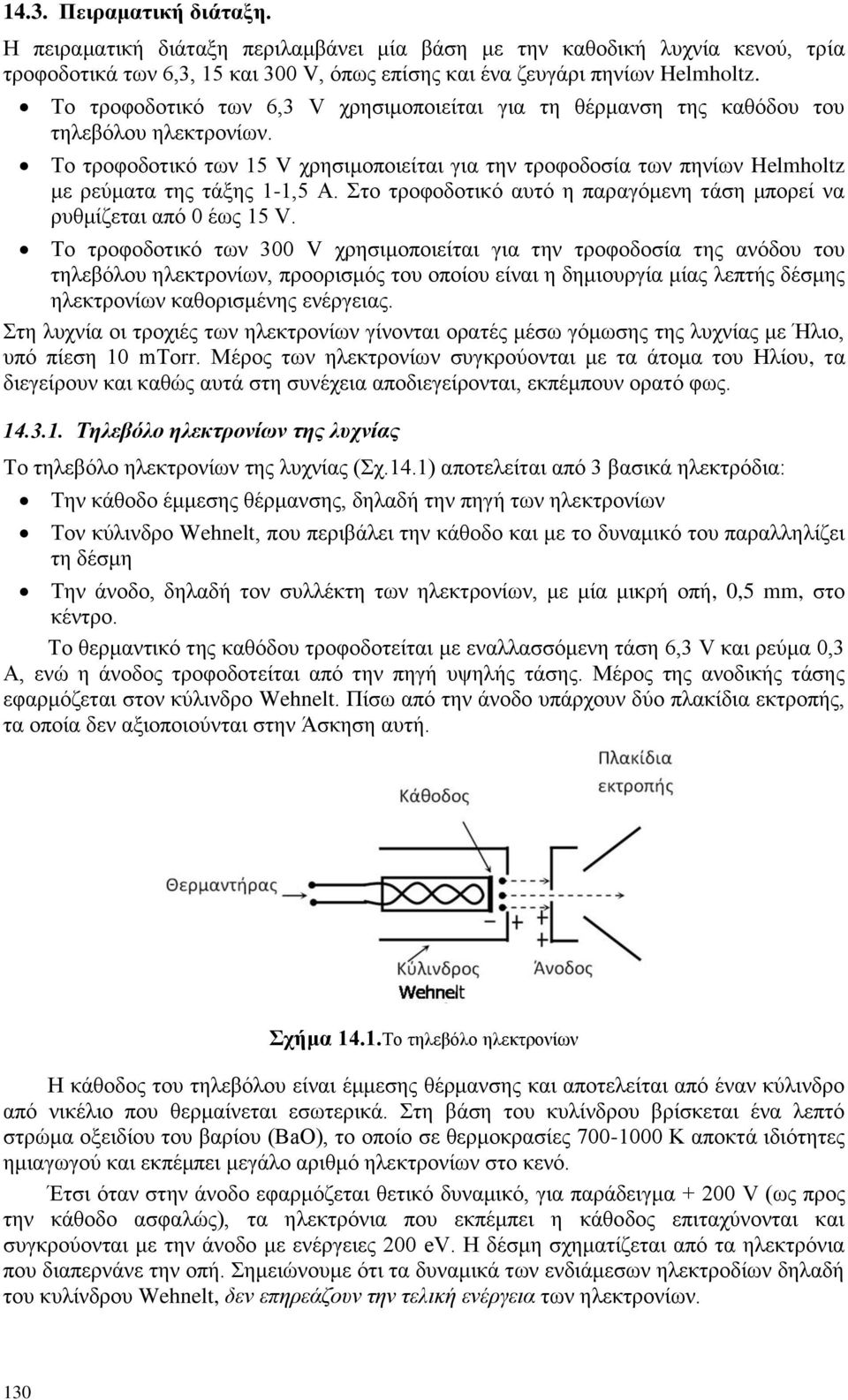 Σν ηξνθνδνηηθφ ησλ 5 V ρξεζηκνπνηείηαη γηα ηελ ηξνθνδνζία ησλ πελίσλ Helmholtz κε ξεχκαηα ηεο ηάμεο -,5 Α. ην ηξνθνδνηηθφ απηφ ε παξαγφκελε ηάζε κπνξεί λα ξπζκίδεηαη απφ 0 έσο 5 V.