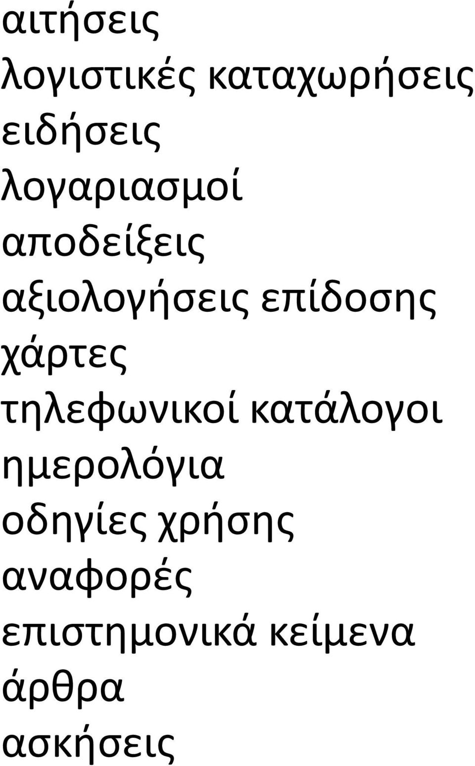 χάρτες τηλεφωνικοί κατάλογοι ημερολόγια