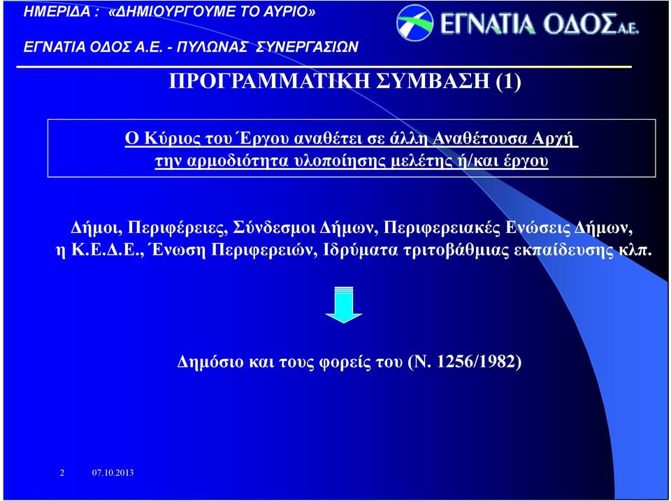 Δήμων, Περιφερειακές Εν