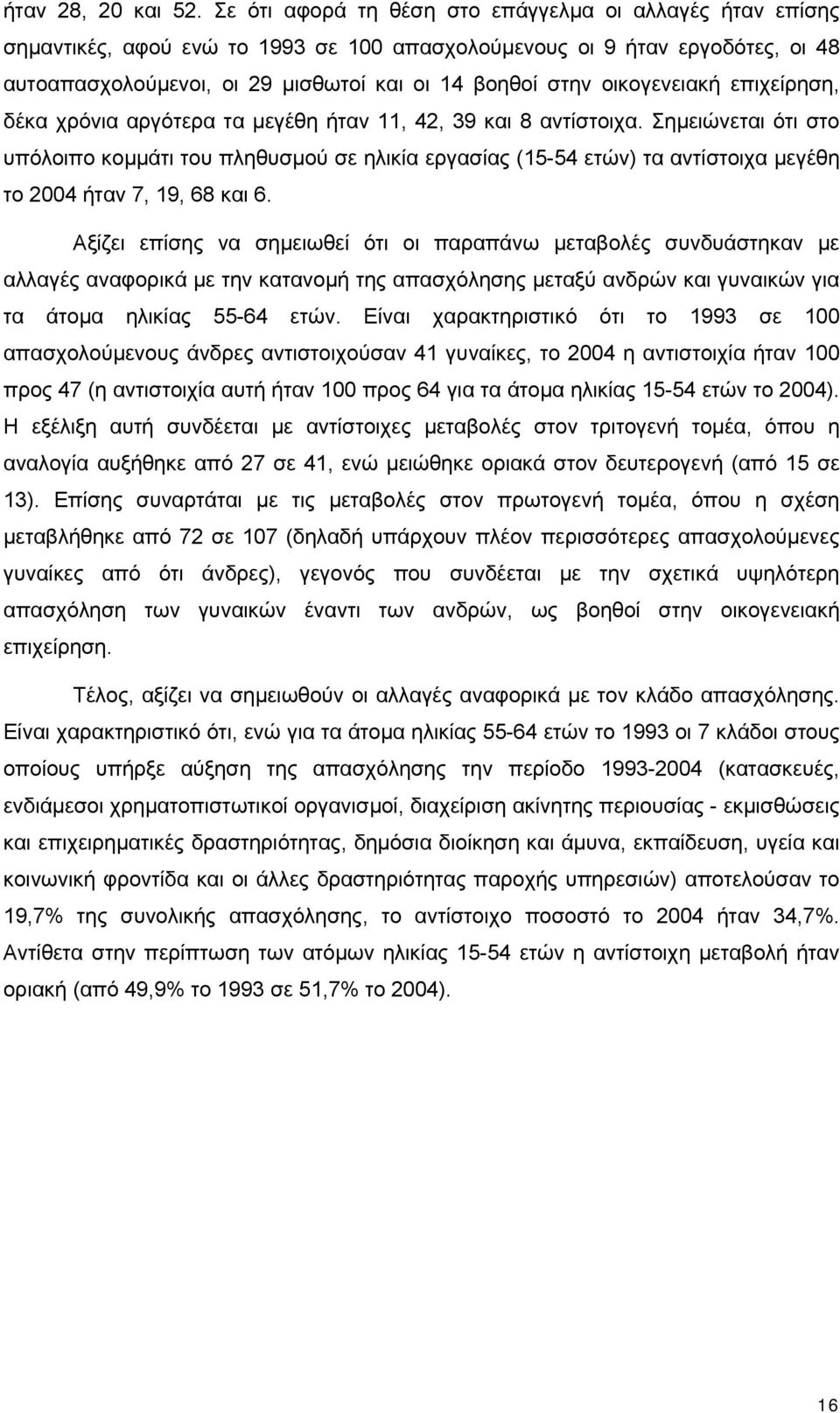 οικογενειακή επιχείρηση, δέκα χρόνια αργότερα τα μεγέθη ήταν 11, 42, 39 και 8 αντίστοιχα.