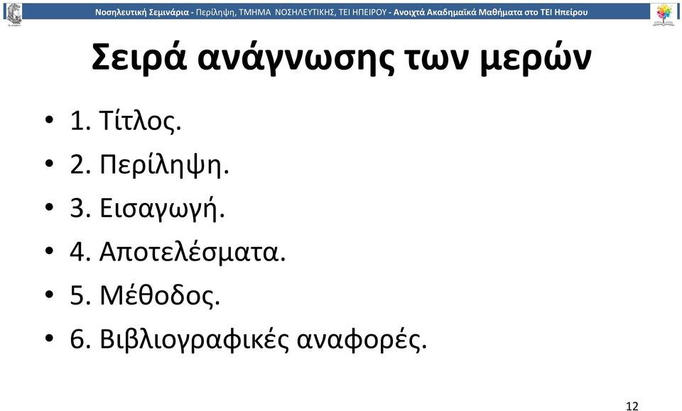 Εισαγωγή. 4. Αποτελέσματα. 5.