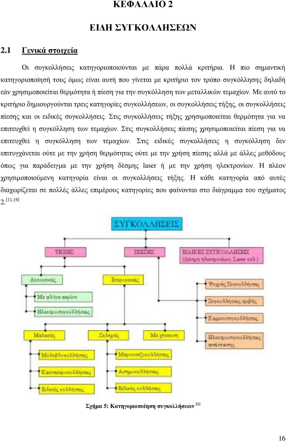 Με απηφ ην θξηηήξην δεκηνπξγνχληαη ηξεηο θαηεγνξίεο ζπγθνιιήζεσλ, νη ζπγθνιιήζεηο ηήμεο, νη ζπγθνιιήζεηο πίεζεο θαη νη εηδηθέο ζπγθνιιήζεηο.