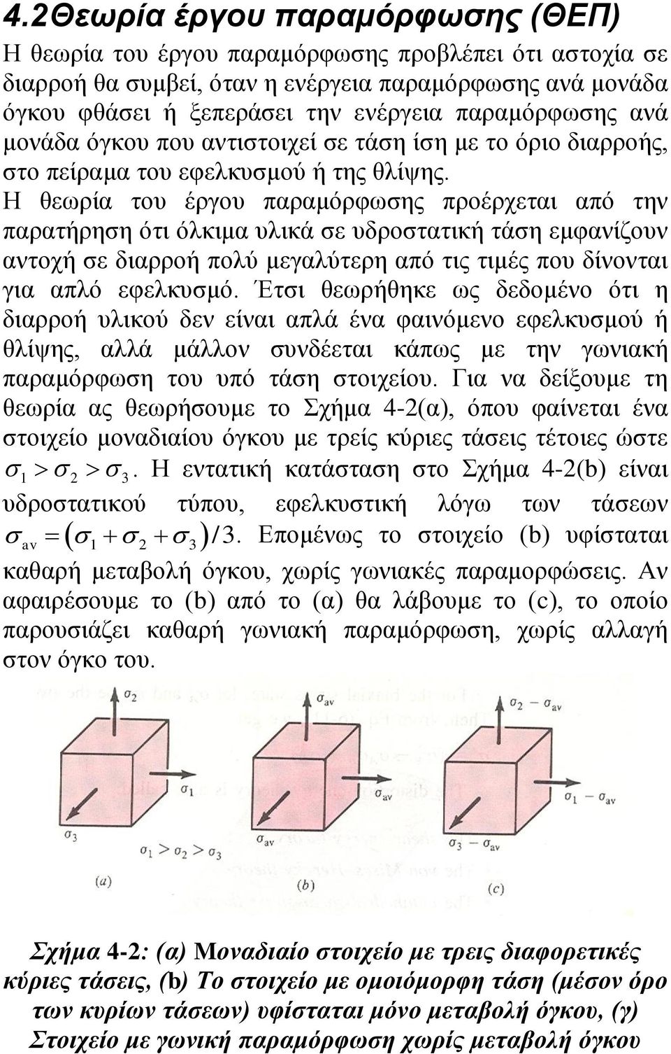 Η ζεσξία ηνπ έξγνπ παξακόξθσζεο πξνέξρεηαη από ηελ παξαηήξεζε όηη όιθηκα πιηθά ζε πδξνζηαηηθή ηάζε εκθαλίδνπλ αληνρή ζε δηαξξνή πνιύ κεγαιύηεξε από ηηο ηηκέο πνπ δίλνληαη γηα απιό εθειθπζκό.