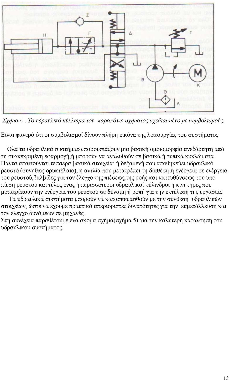 Πάληα απαηηνχληαη ηέζζεξα βαζηθά ζηνηρεία: ή δεμακελή πνπ απνζεθεχεη πδξαπιηθφ ξεπζηφ (ζπλήζσο νξπθηέιαην), ε αληιία πνπ κεηαηξέπεη ηε δηαζέζηκε ελέξγεηα ζε ελέξγεηα ηνπ ξεπζηνχ,βαιβίδεο γηα ηνλ