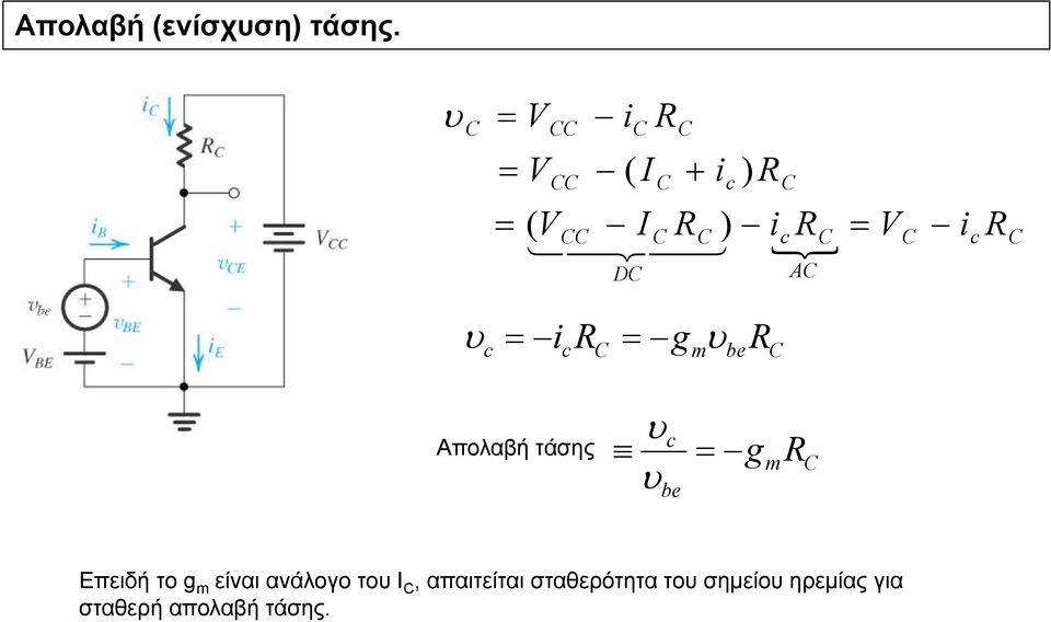 Επειδή το είναι ανάλογο το Ι,