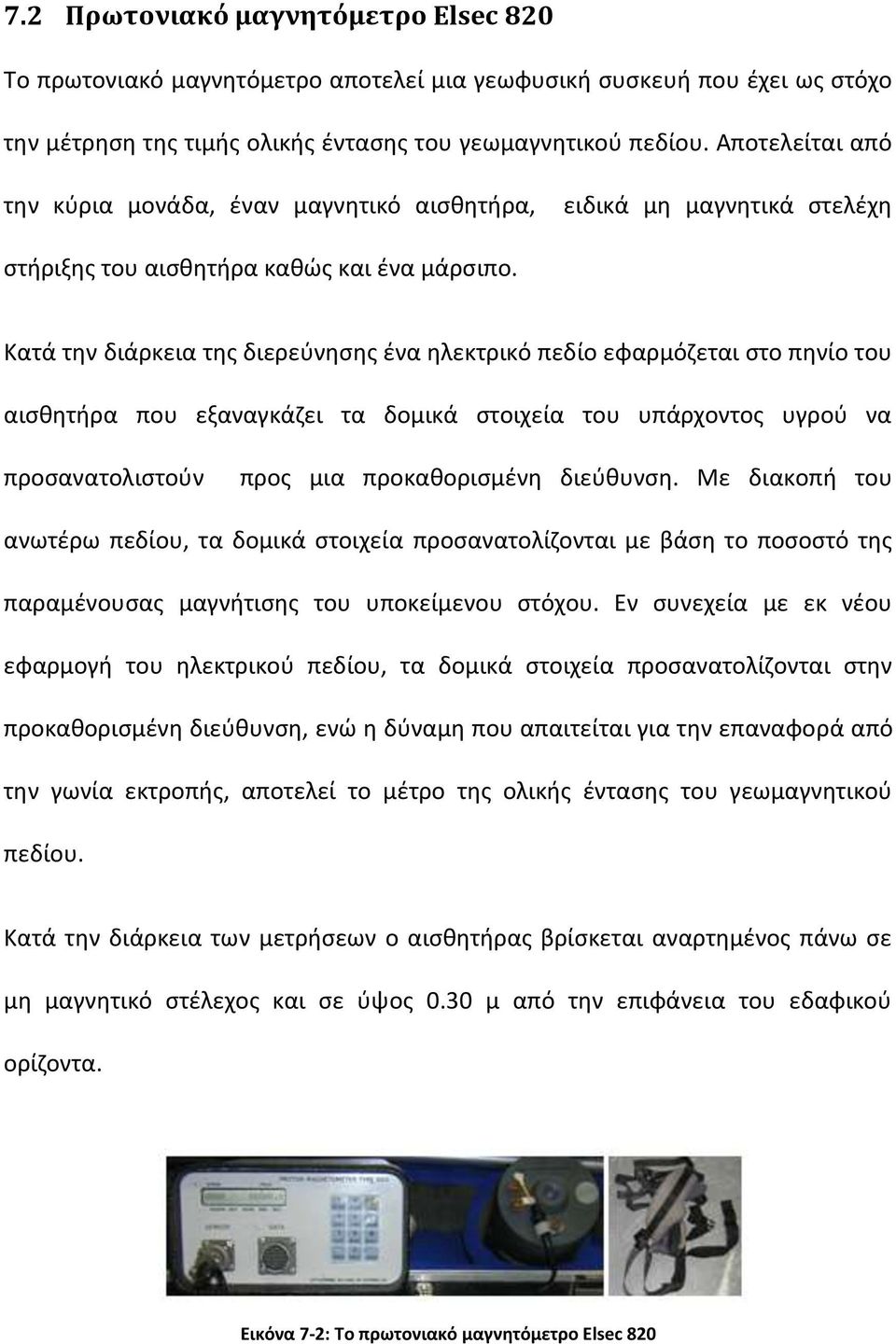 Κατά την διάρκεια της διερεύνησης ένα ηλεκτρικό πεδίο εφαρμόζεται στο πηνίο του αισθητήρα που εξαναγκάζει τα δομικά στοιχεία του υπάρχοντος υγρού να προσανατολιστούν προς μια προκαθορισμένη διεύθυνση.