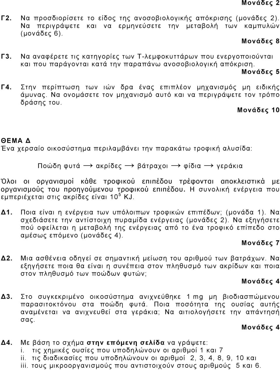 Στην περίπτωση των ιών δρα ένας επιπλέον μηχανισμός μη ειδικής άμυνας. Να ονομάσετε τον μηχανισμό αυτό και να περιγράψετε τον τρόπο δράσης του.