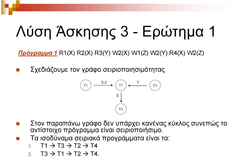 δεν υπάρχει κανένας κύκλος συνεπώς το αντίστοιχο πρόγραμμα είναι