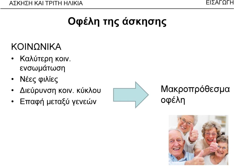 ενσωμάτωση Νέες φιλίες ιεύρυνση κοιν.