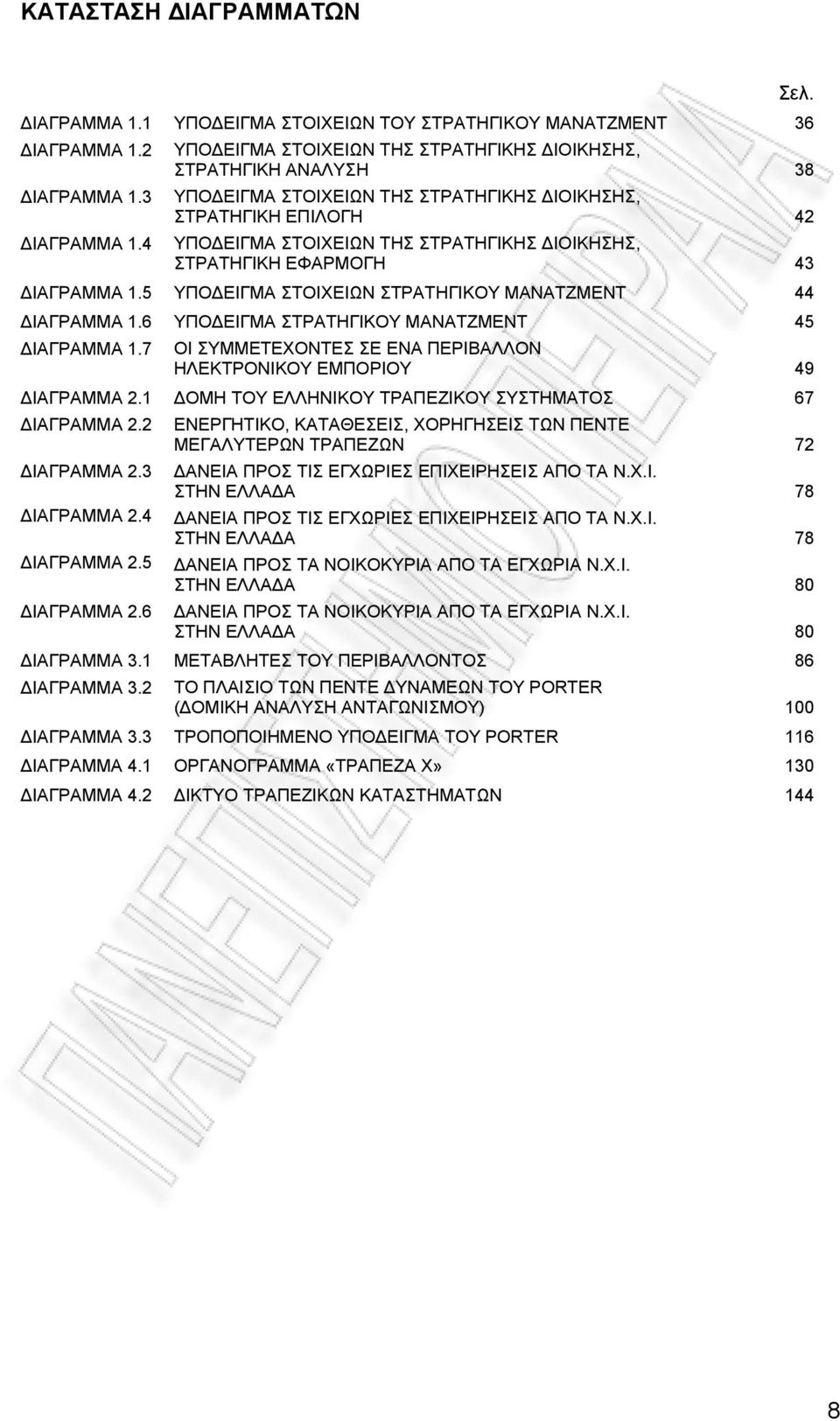 ΕΦΑΡΜΟΓΗ 43 ΙΑΓΡΑΜΜΑ 1.5 ΥΠΟ ΕΙΓΜΑ ΣΤΟΙΧΕΙΩΝ ΣΤΡΑΤΗΓΙΚΟΥ ΜΑΝΑΤΖΜΕΝΤ 44 ΙΑΓΡΑΜΜΑ 1.6 ΥΠΟ ΕΙΓΜΑ ΣΤΡΑΤΗΓΙΚΟΥ ΜΑΝΑΤΖΜΕΝΤ 45 ΙΑΓΡΑΜΜΑ 1.