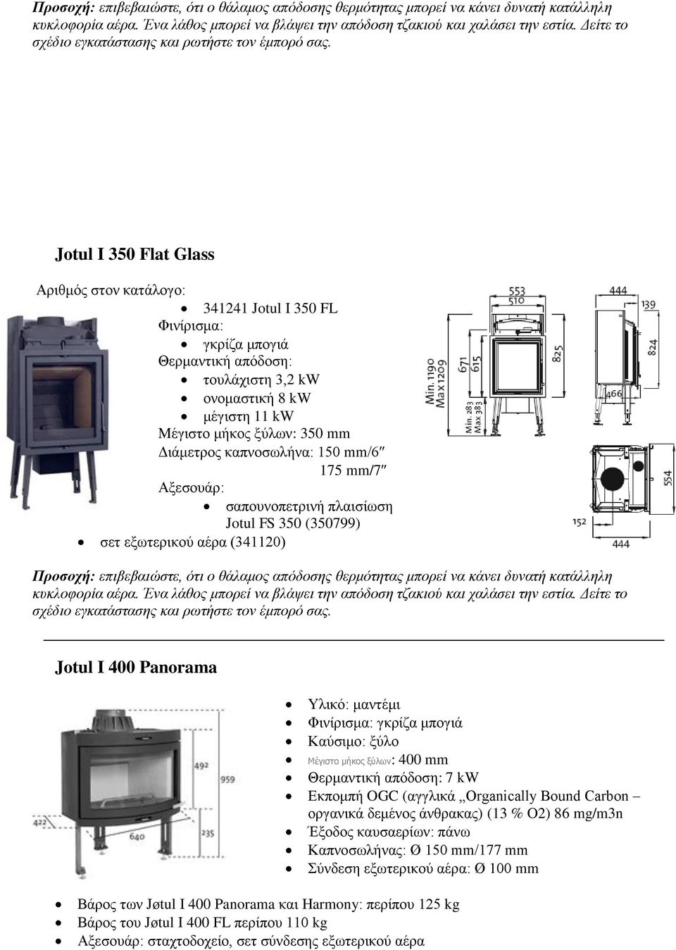 Jotul I 350 Flat Glass 341241 Jotul I 350 FL γκρίζα μπογιά τουλάχιστη 3,2 kw ονομαστική 8 kw μέγιστη 11 kw Mέγιστο μήκος ξύλων: 350 mm Διάμετρος καπνοσωλήνα: 150 mm/6 175 mm/7 σαπουνοπετρινή