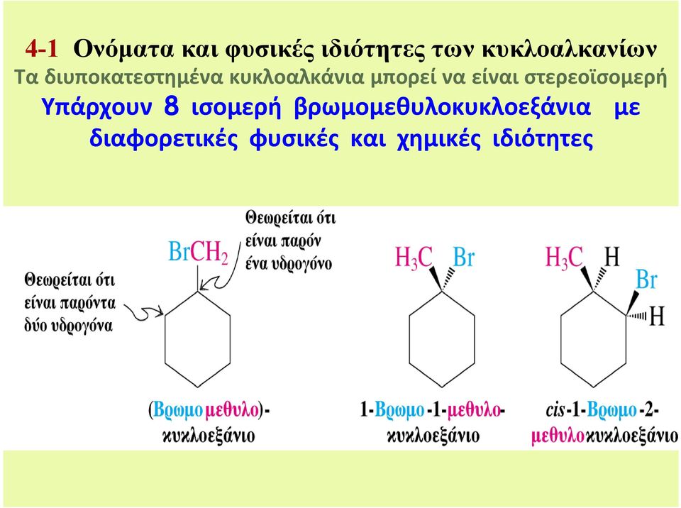 μπορεί να είναι στερεοϊσομερή Υπάρχουν 8 ισομερή