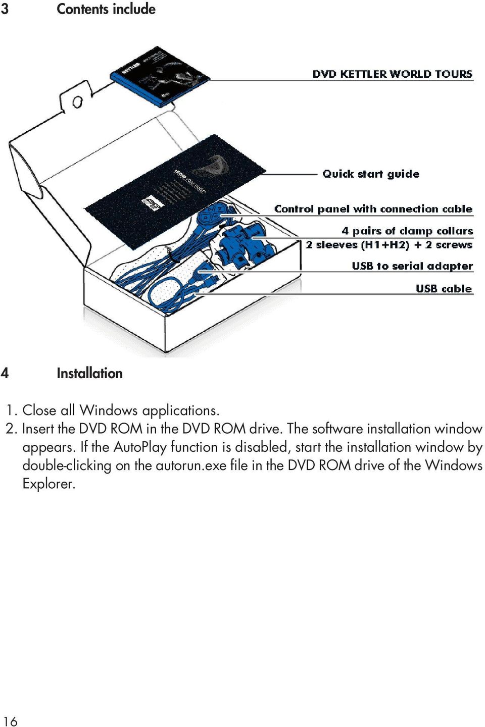 The software installation window appears.