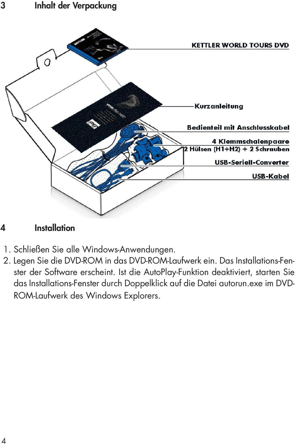 Das Installations-Fenster der Software erscheint.