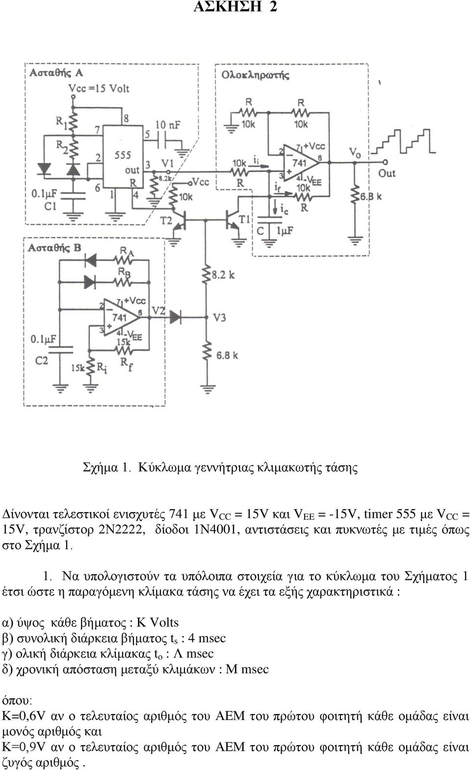 πυκνωτές με τιμές όπως στο Σχήμα 1.