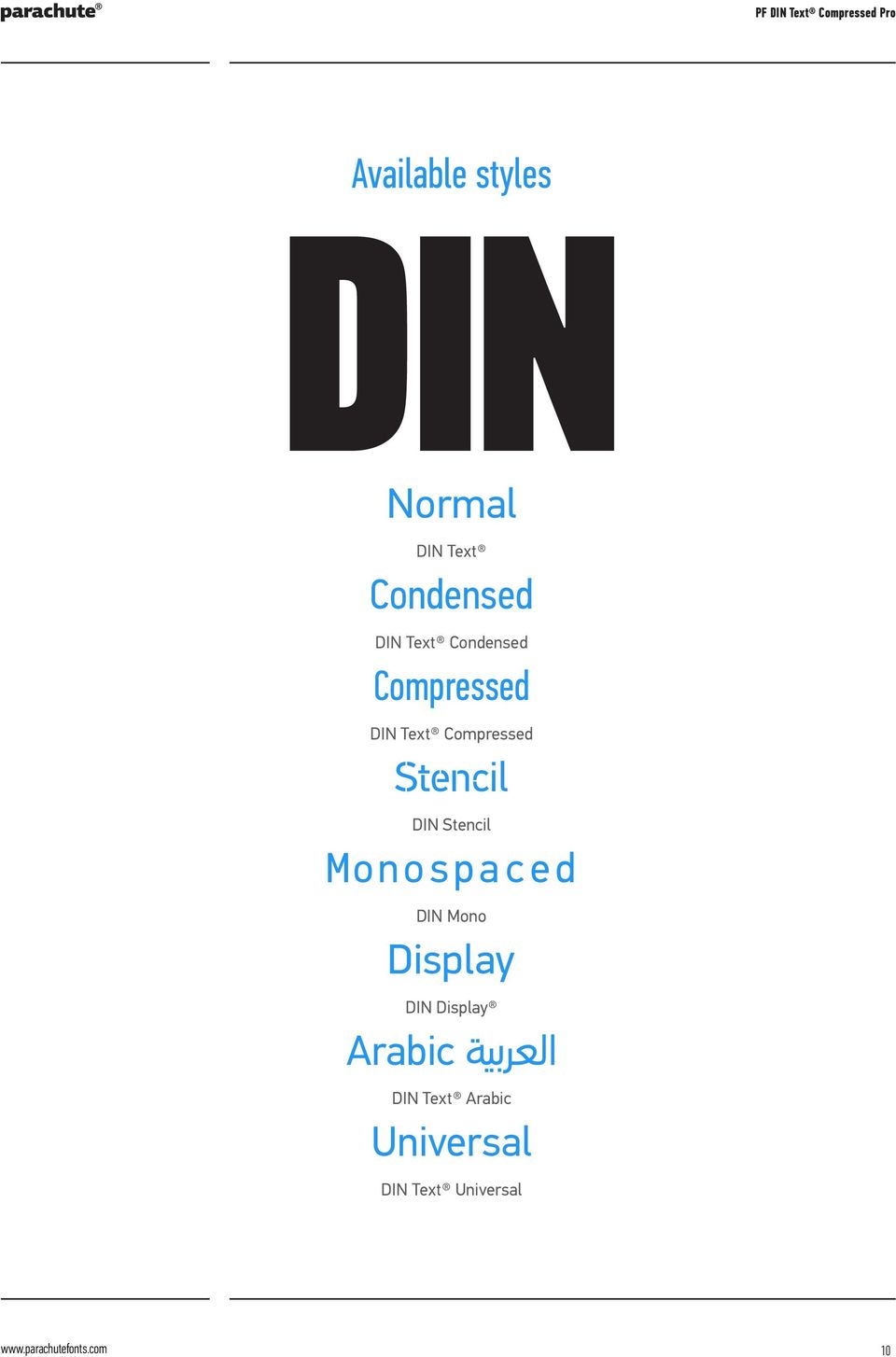 DIN Stencil Monospaced DIN Mono Display DIN Display