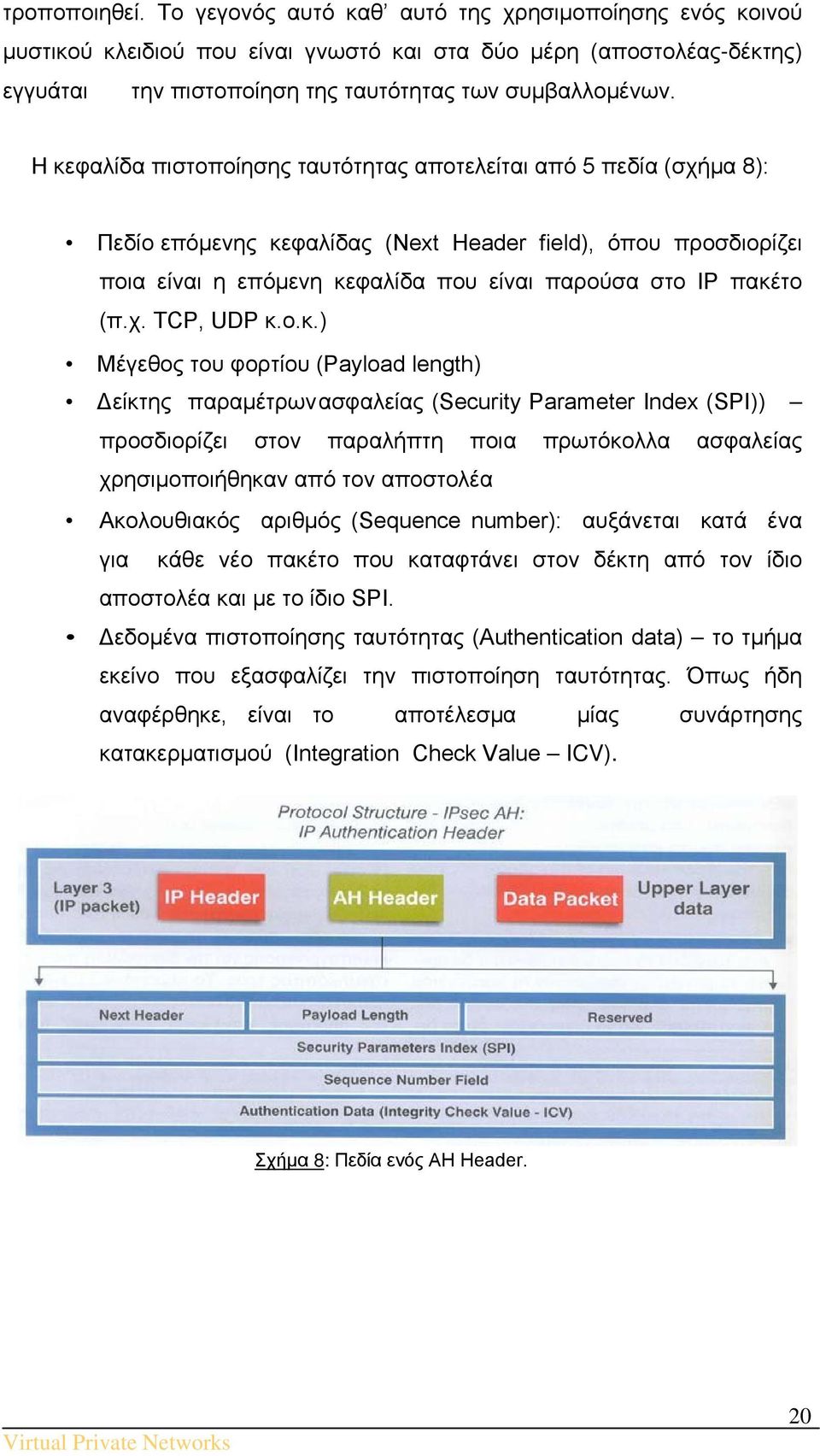 χ. TCP, UDP κ.