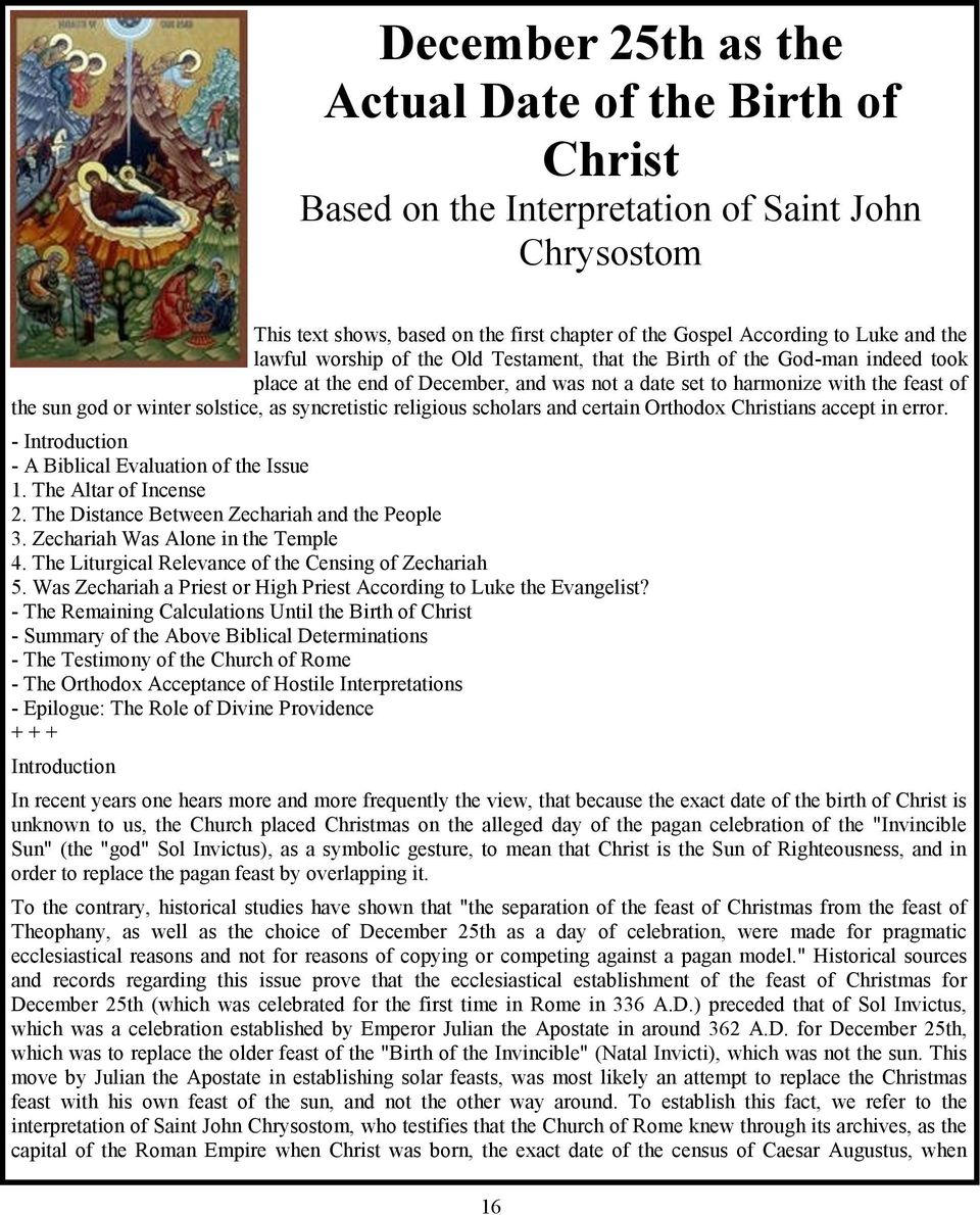 syncretistic religious scholars and certain Orthodox Christians accept in error. - Introduction - A Biblical Evaluation of the Issue 1. The Altar of Incense 2.