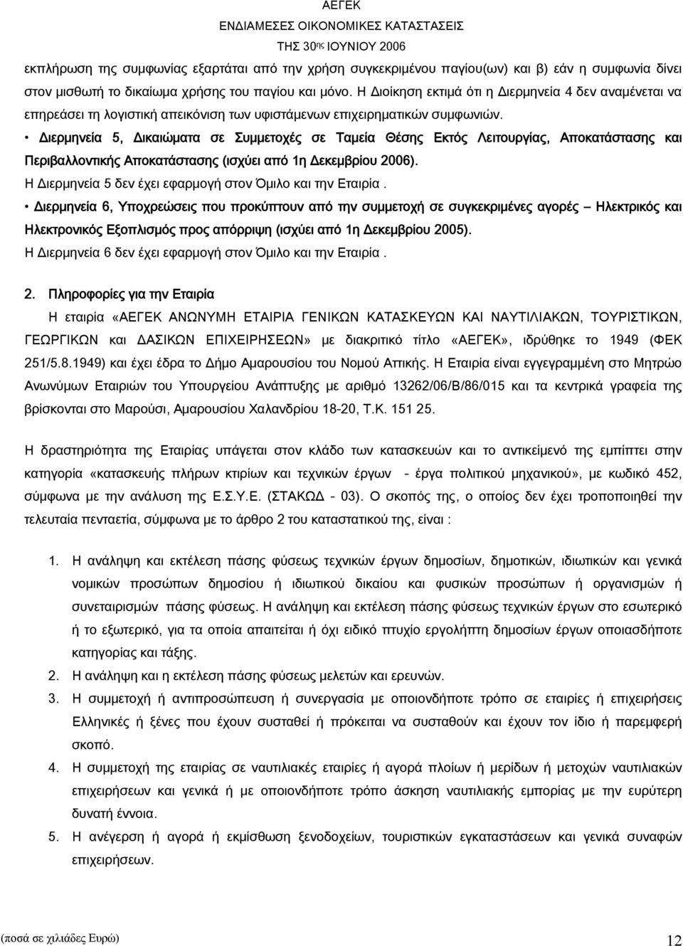 Διερμηνεία 5, Δικαιώματα σε Συμμετοχές σε Ταμεία Θέσης Εκτός Λειτουργίας, Αποκατάστασης και Περιβαλλοντικής Αποκατάστασης (ισχύει από 1η Δεκεμβρίου 2006).