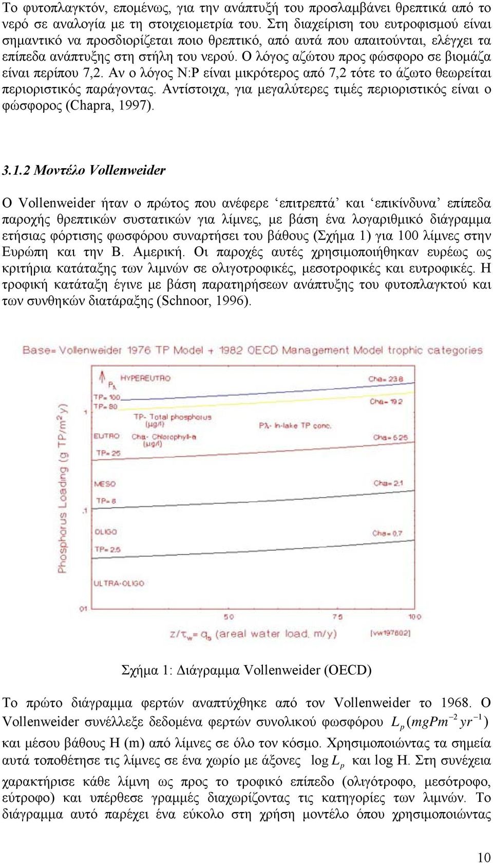 Ο λόγος αζώτου προς φώσφορο σε βιομάζα είναι περίπου 7,2. Αν ο λόγος Ν:Ρ είναι μικρότερος από 7,2 τότε το άζωτο θεωρείται περιοριστικός παράγοντας.