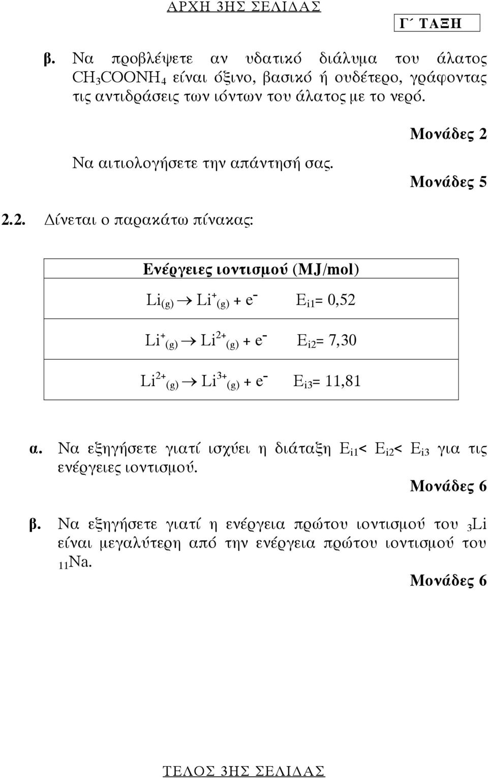 Να αιτιολογήσετε την απάντησή σας. Μονάδες 2 