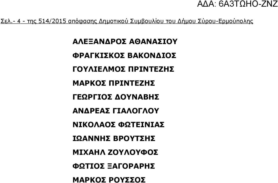 ΠΡΙΝΤΕΖΗΣ ΜΑΡΚΟΣ ΠΡΙΝΤΕΖΗΣ ΓΕΩΡΓΙΟΣ ΔΟΥΝΑΒΗΣ ΑΝΔΡΕΑΣ ΓΙΑΛΟΓΛΟΥ