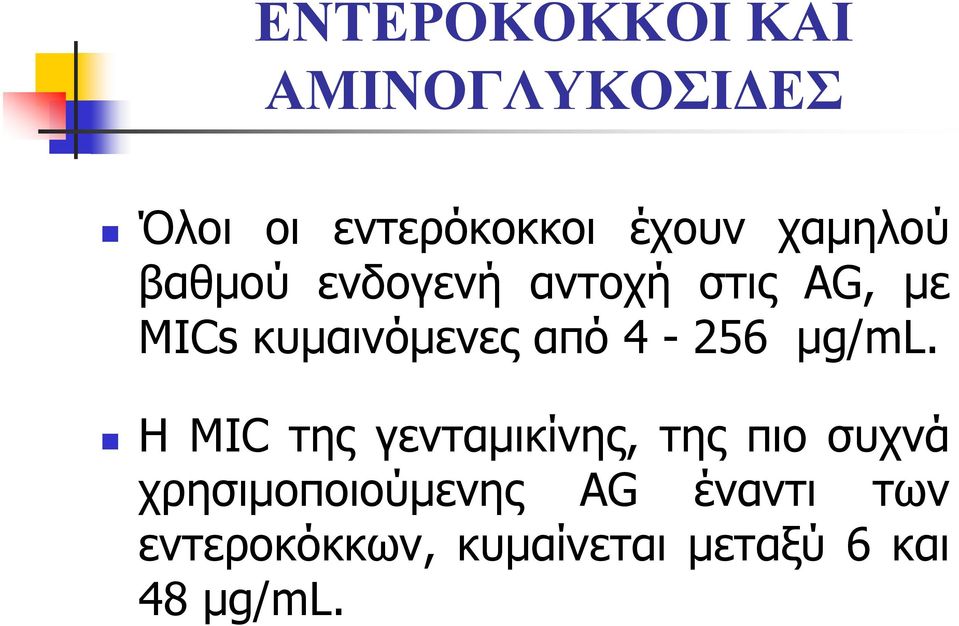 από 4-256 μg/ml.