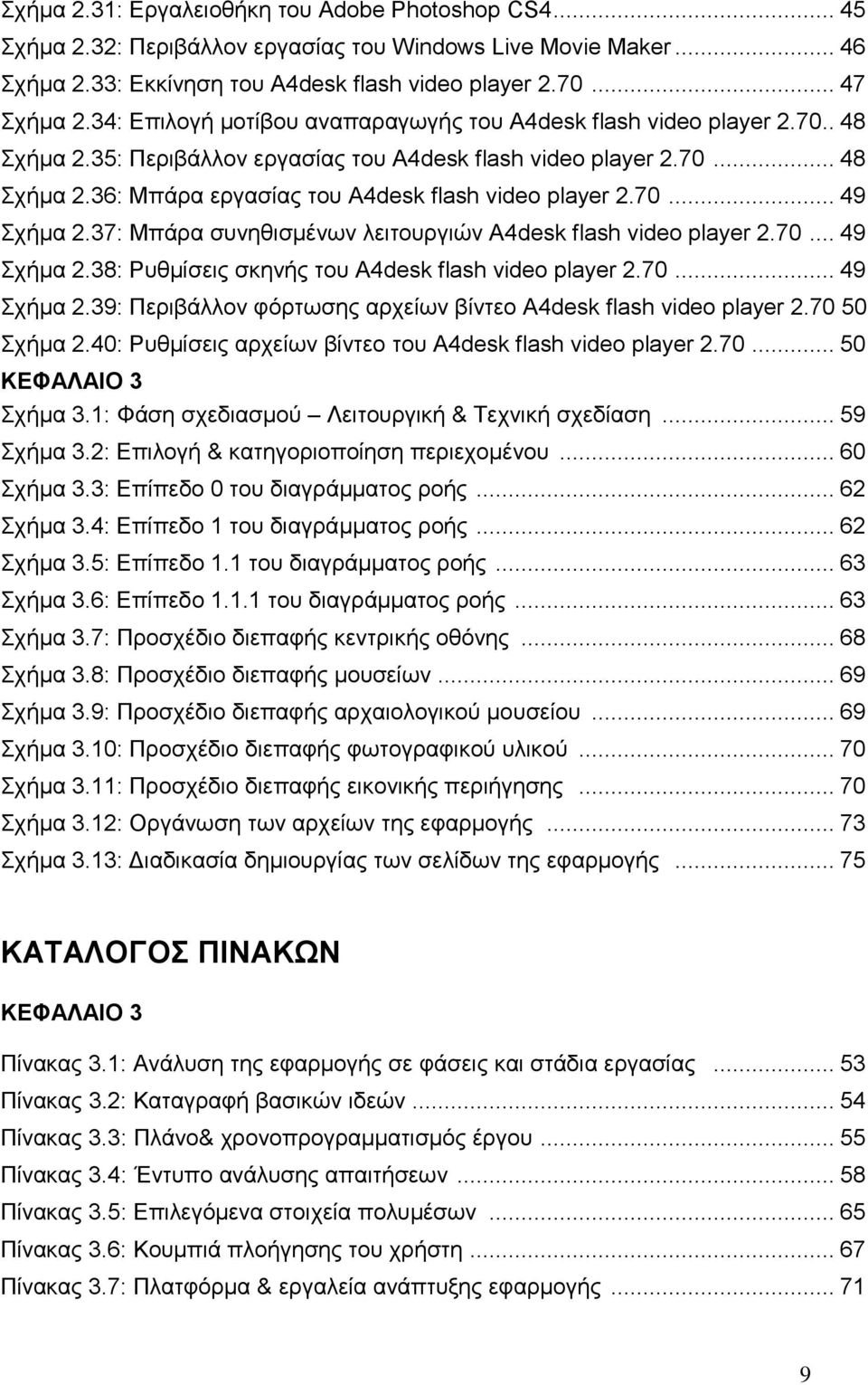 70... 49 ρήκα 2.37: Μπάξα ζπλεζηζκέλσλ ιεηηνπξγηψλ Α4desk flash video player 2.70... 49 ρήκα 2.38: Ρπζκίζεηο ζθελήο ηνπ Α4desk flash video player 2.70... 49 ρήκα 2.39: Πεξηβάιινλ θφξησζεο αξρείσλ βίληεν Α4desk flash video player 2.