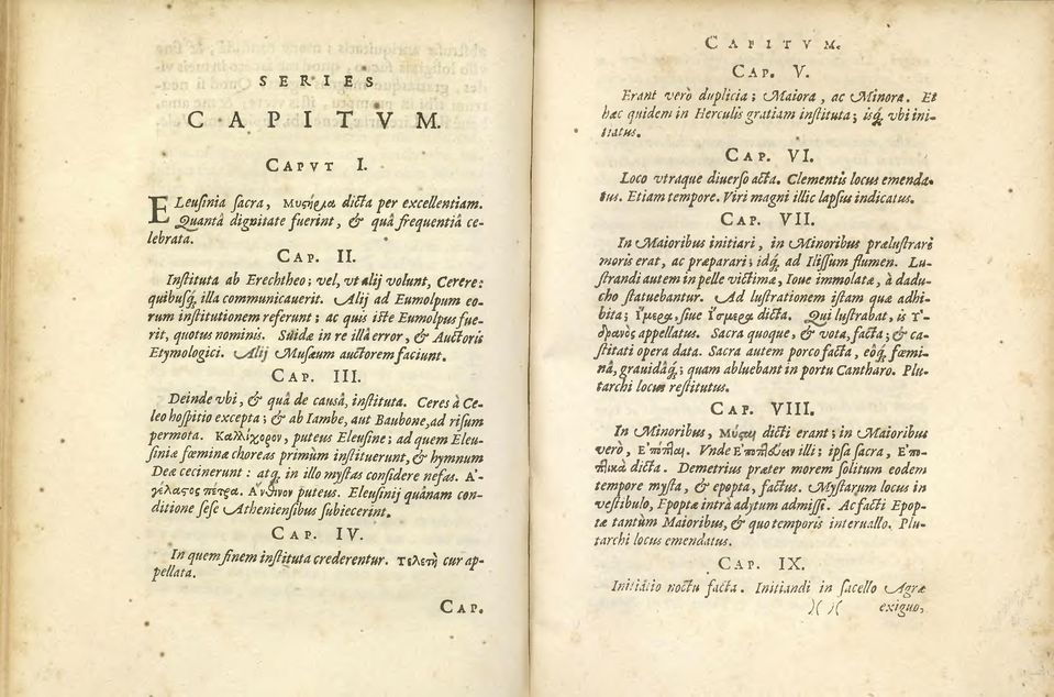 Stlida in re illa error, & Auttoris Etymologici. CMufitum auctoremfaciunt. C a p. III. Deinde v b i, & qua de causa, infiituta.