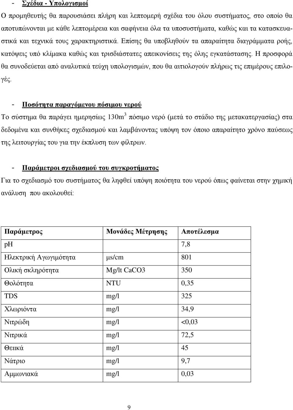 Η πξνζθνξά ζα ζπλνδεχεηαη απφ αλαιπηηθά ηεχρε ππνινγηζκψλ, πνπ ζα αηηηνινγνχλ πιήξσο ηηο επηκέξνπο επηινγέο.