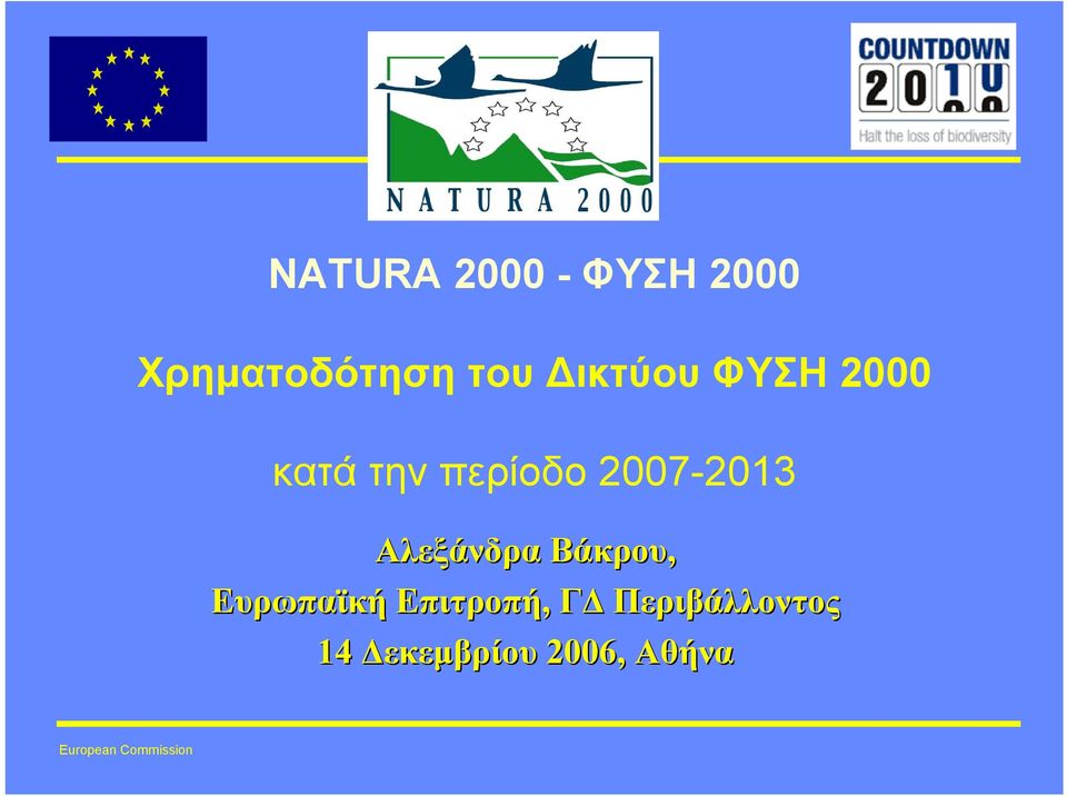 2007-2013 Αλεξάνδρα Βάκρου, Ευρωπαϊκή