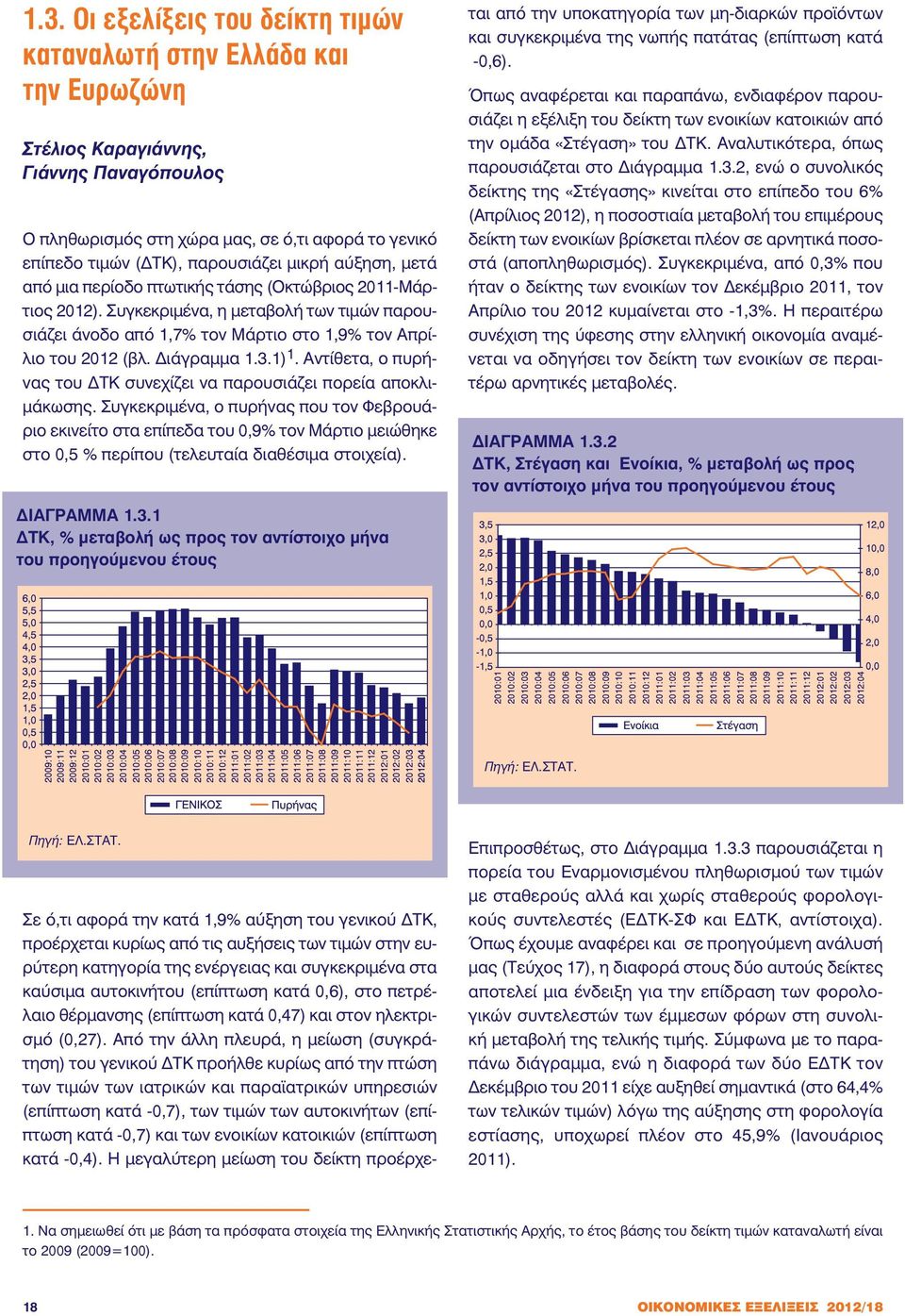 ιάγραµµα 1.3.1) 1. Αντίθετα, ο πυρήνας του ΤΚ συνεχίζει να παρουσιάζει πορεία αποκλι- µάκωσης.