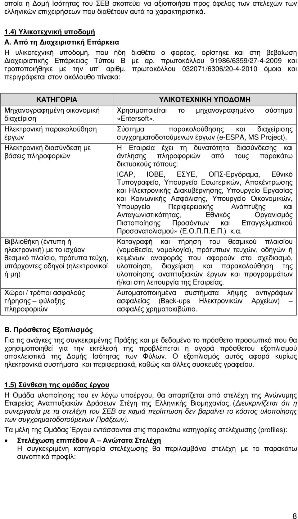 πρωτοκόλλου 91986/6359/27-4-2009 και τροποποιήθηκε µε την υπ αριθµ.