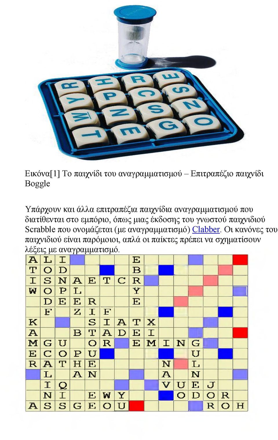 Οι κανόνες του παιχνιδιού είναι παρόμοιοι, απλά οι παίκτες πρέπει να σχηματίσουν λέξεις με αναγραμματισμό.