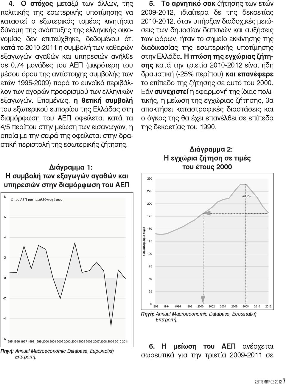 αγορών προορισμού των ελληνικών εξαγωγών.