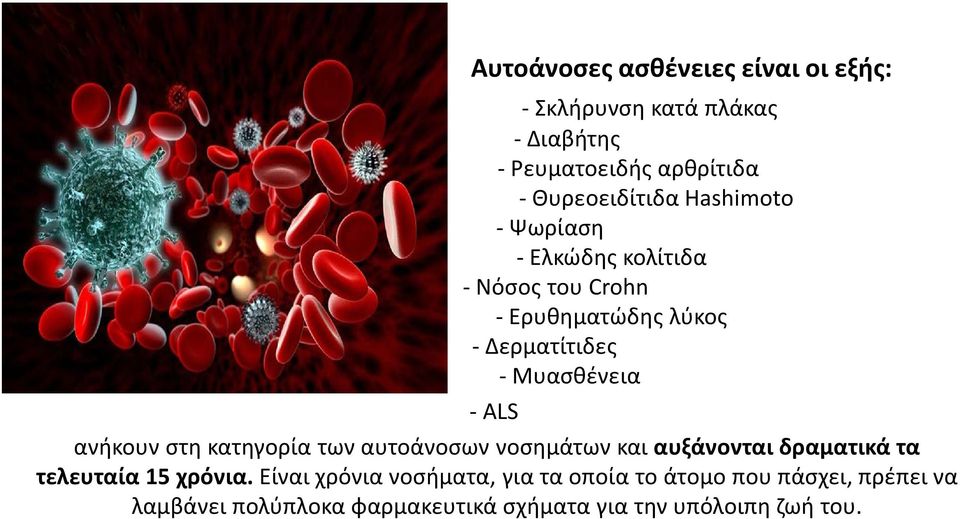 ανήκουν στη κατηγορία των αυτοάνοσων νοσημάτων και αυξάνονται δραματικά τα τελευταία 15 χρόνια.