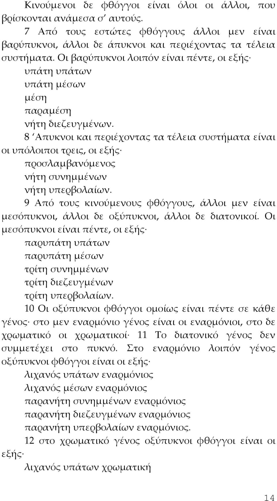 8 Απυκνοι και περιέχοντας τα τέλεια συστήματα είναι οι υπόλοιποι τρεις, οι εξής προσλαμβανόμενος νήτη συνημμένων νήτη υπερβολαίων.