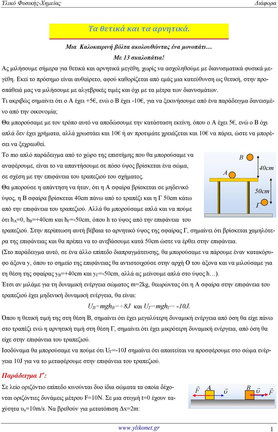 Τι ακριβώς σημαίνει ότι ο Α έχει +5, ενώ ο Β έχει -0, για να ξεκινήσουμε από ένα παράδειγμα δανεισμένο από την οικονομία; Θα μπορούσαμε με τον τρόπο αυτό να αποδώσουμε την κατάσταση εκείνη, όπου ο Α