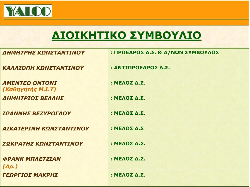 Σ. ΑΙΚΑΤΕΡΙΝΗ ΚΩΝΣΤΑΝΤΙΝΟΥ : ΜΕΛΟΣ.Σ ΣΩΚΡΑΤΗΣ ΚΩΝΣΤΑΝΤΙΝΟΥ : ΜΕΛΟΣ.Σ. ΦΡΑΝΚ ΜΠΛΕΤΖΙΑΝ ( ρ.