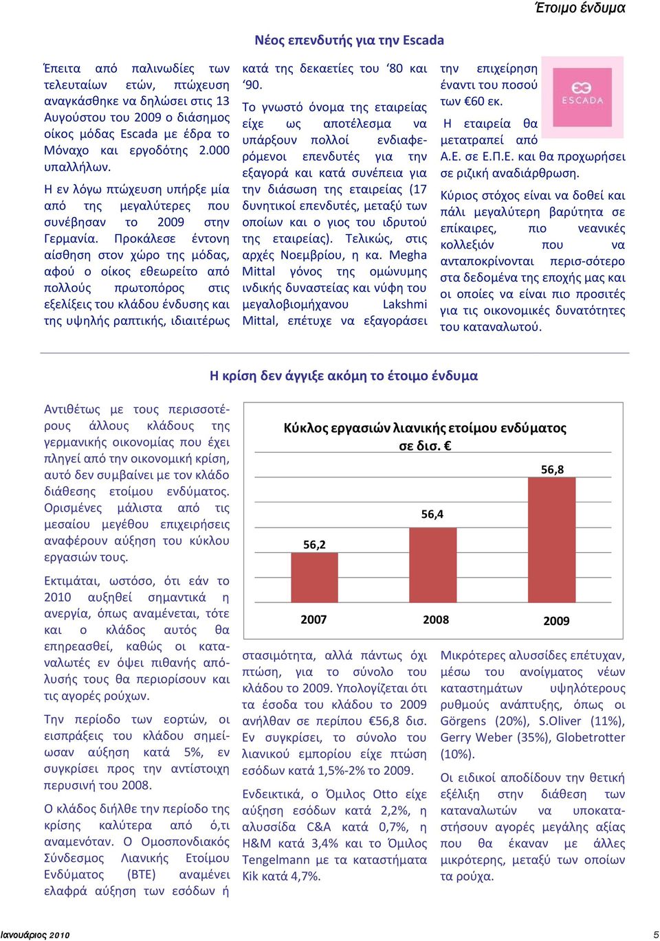 Προκάλεσε έντονη αίσθηση στον χώρο της μόδας, αφού ο οίκος εθεωρείτο από πολλούς πρωτοπόρος στις εξελίξεις του κλάδου ένδυσης και της υψηλής ραπτικής, ιδιαιτέρως κατά της δεκαετίες του 80 και 90.