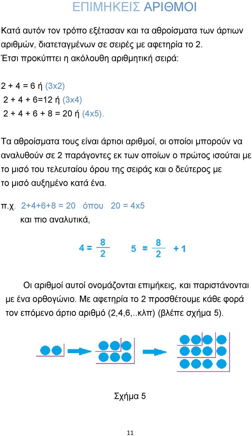 Σα αζξνίζκαηα ηνπο είλαη άξηηνη αξηζκνί, νη νπνίνη κπνξνύλ λα αλαιπζνύλ ζε 2 παξάγνληεο εθ ησλ νπνίσλ ν πξώηνο ηζνύηαη κε ην κηζό ηνπ ηειεπηαίνπ όξνπ ηεο ζεηξάο θαη ν