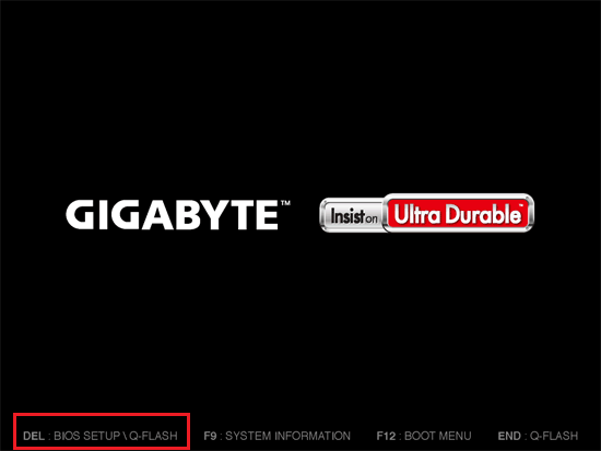 Εικόνα 6: Boot Screen από μια Gigabyte μητρική Σημειώστε ότι τα BIOS διαφέρουν εμφανισιακά από μητρική σε μητρική λόγω της μάρκας της και επιπλέων κάποιες επιλογές μπορεί να ονομάζονται αλλιώς αλλά