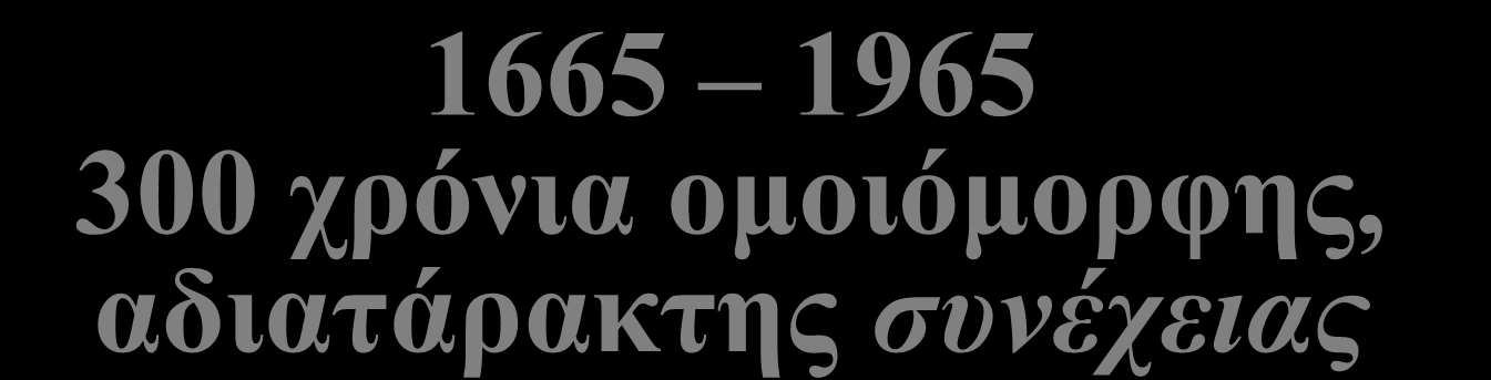 1665 1965 300 χρόνια ομοιόμορφης, αδιατάρακτης συνέχειας 1665 Philosophical Transactions of the Royal Society of London