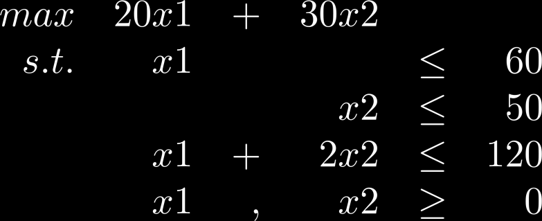 Μαθηματικό μοντέλο για το 2 ο παράδειγμα x1 = αριθμός τηλεοράσεων τύπου Astro x2 = αριθμός τηλεοράσεων τύπου Cosmo Βασική υπόθεση: Τα δεδομένα του προβλήματος είναι γνωστά, ακριβή και αφορούν την